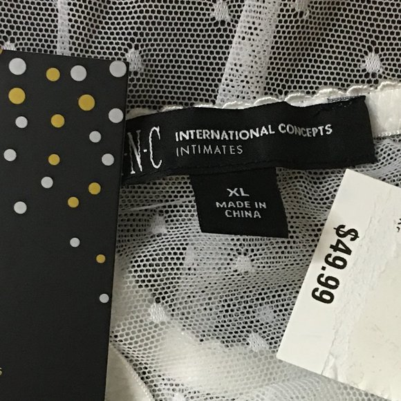 INC INTERNATIONAL CONCEPTS "Core Body Hang" Cupped Swiss Dot Thong Bodysuit NEW! - Picture 16 of 16